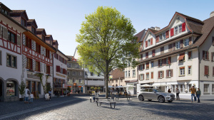 Visualisierung der neuen Altstadt Arbon